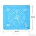 Silicone Large Pastry Mat With Measurements Kemilove 11.4 x 10.2 Non-Slip Sheet Sticks To Countertop For Rolling Dough - B0713RJSV8